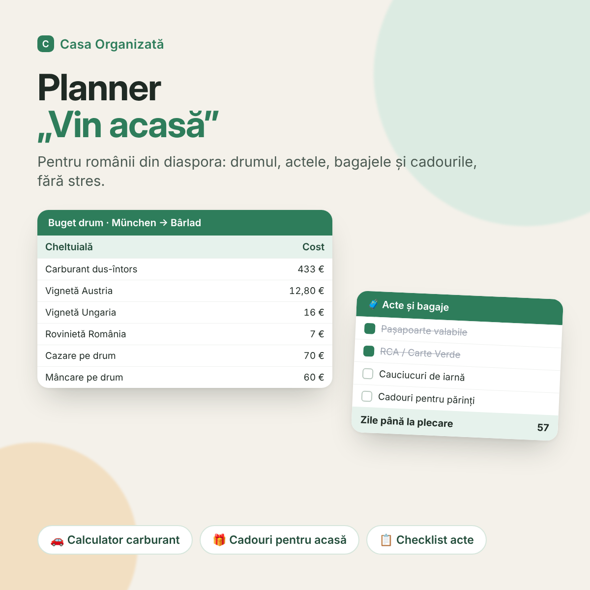 Planner „Vin acasă” pentru Diaspora