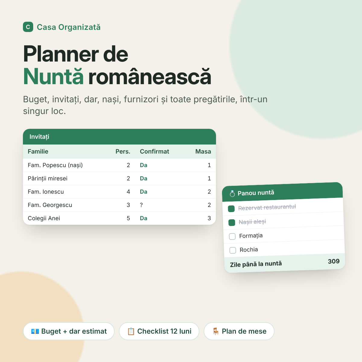 Planner de Nuntă Românească