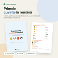 Fișe de lucru: Primele cuvinte în română