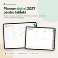 Planner digital 2027 pentru tabletă