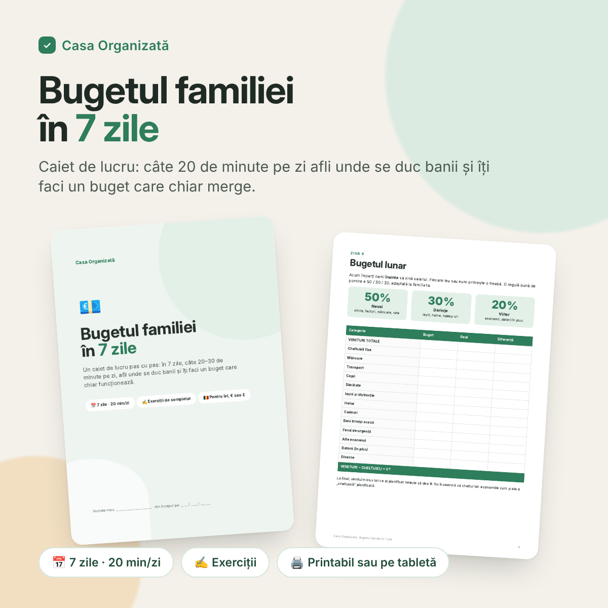Bugetul familiei în 7 zile – caiet de lucru (PDF)